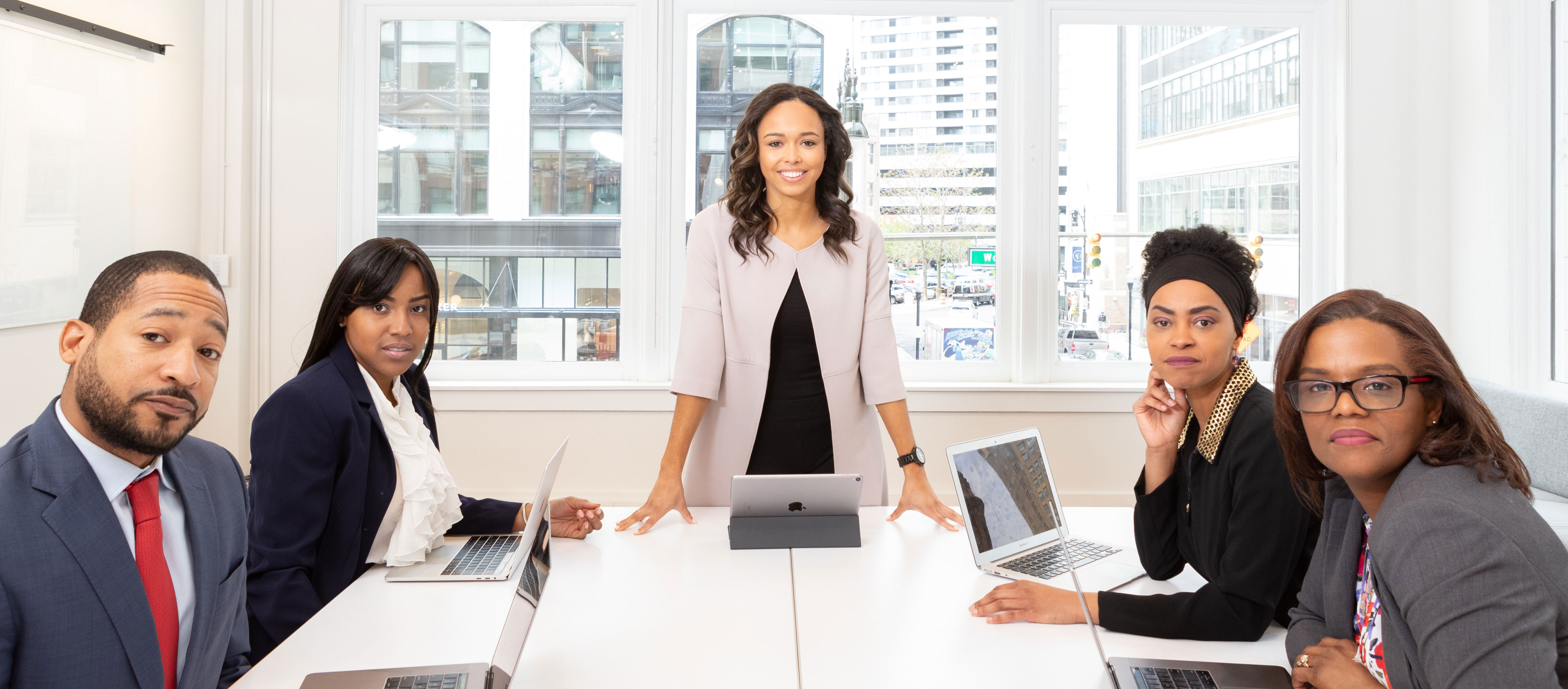 Picture of Office staff in a Board Room